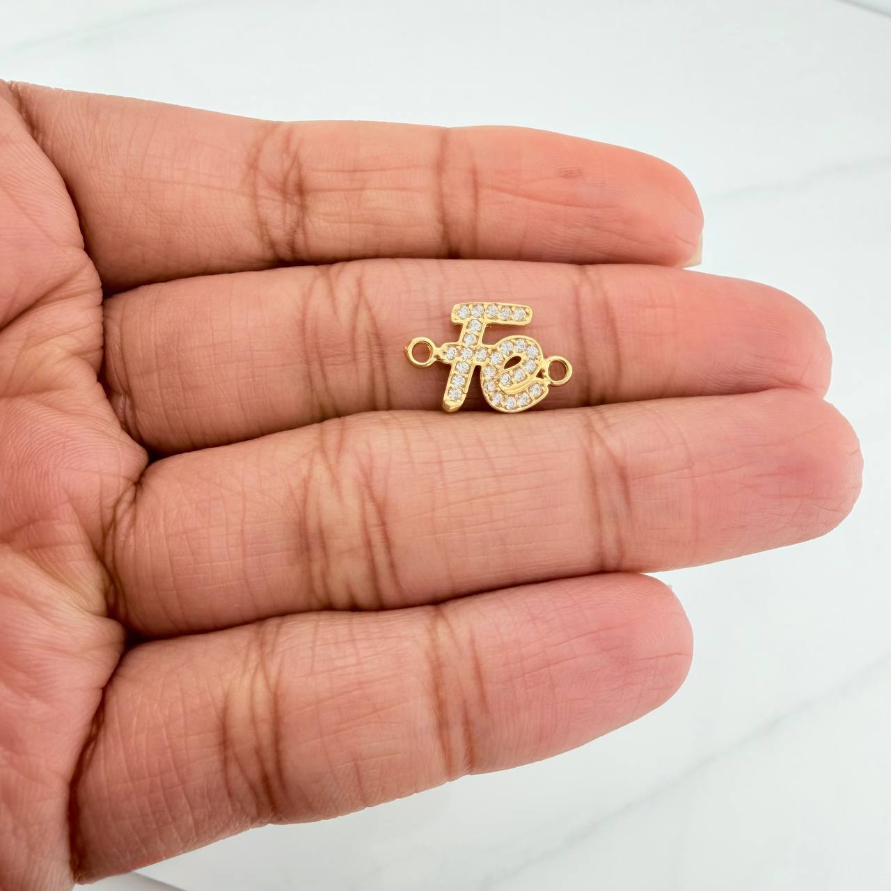 Herraje Fe 1 g / 1.5 cm Oro Amarillo 18K