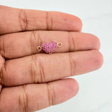 Herraje Corazón 0.8 g / 1.5 cm Oro Rosa 18K