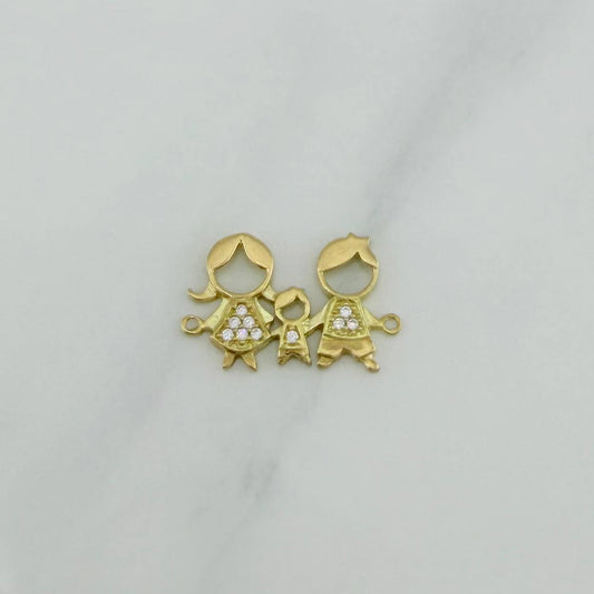 Herraje Familia Silueta 1.1 g / 1.9 cm Oro Amarillo 18K