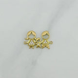 Herraje Familia Silueta 1.1 g / 1.9 cm Oro Amarillo 18K