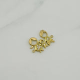 Herraje Familia Silueta 1.1 g / 1.9 cm Oro Amarillo 18K