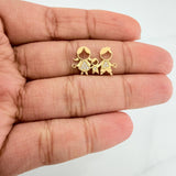 Herraje Familia Silueta 1.1 g / 1.9 cm Oro Amarillo 18K
