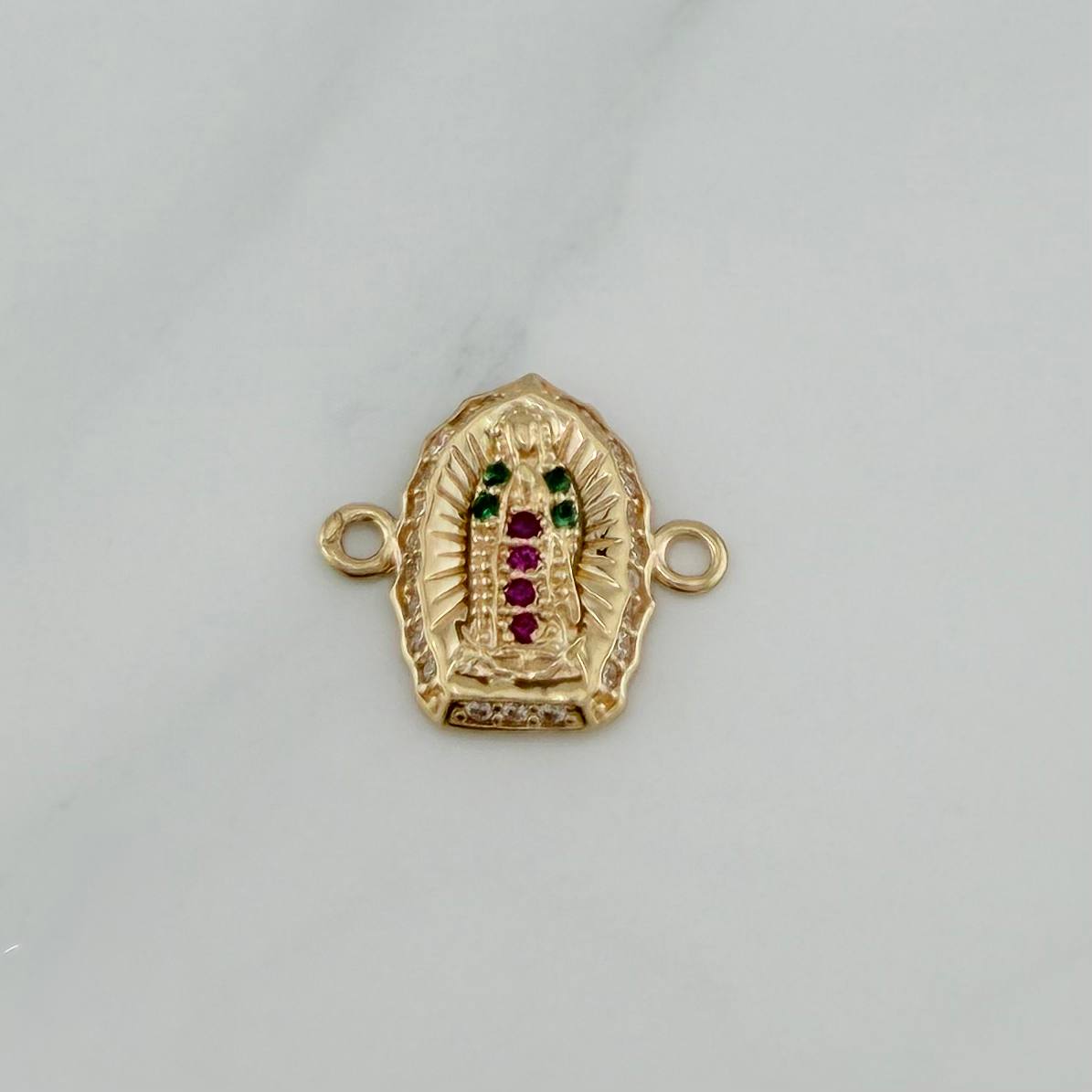 Herraje Virgen Guadalupe 1 g / 1.5 cm Oro Amarillo 18K
