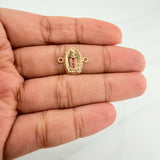 Herraje Virgen Guadalupe 1 g / 1.5 cm Oro Amarillo 18K