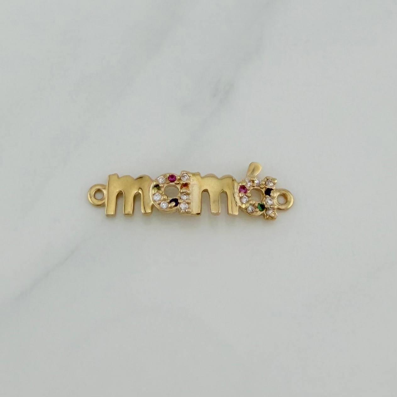 Herraje Mamá 1.1 g / 2.5 cm Oro Amarillo 18K