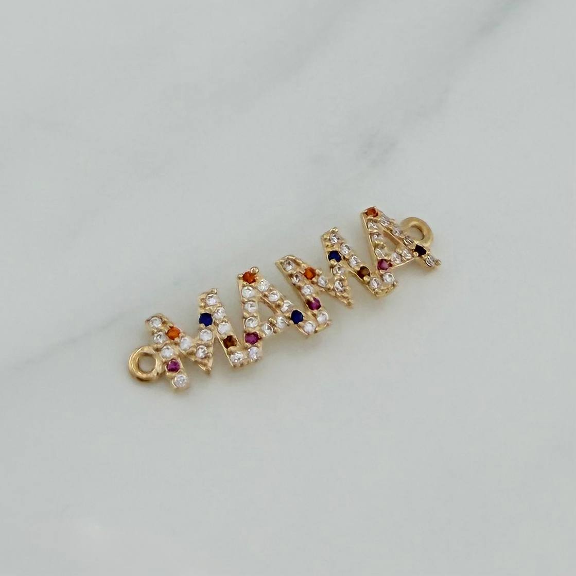 Herraje Mama 1.25 g / 2.9 cm Oro Amarillo 18K