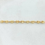 Herraje Retazo GC 9 Eslabones 0.7gr / 5.8cm / 3.4mm Oro Amarillo 18K