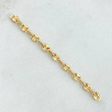 Herraje Retazo GC 9 Eslabones 0.7gr / 5.8cm / 3.4mm Oro Amarillo 18K