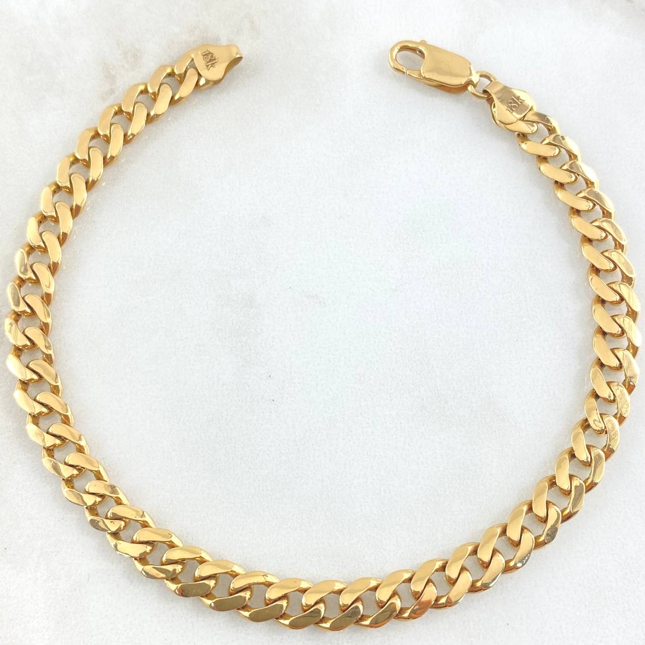 Pulso Cubano 9.75gr / 22cm / Nac.Esp. Oro 18K