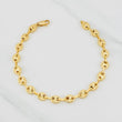 Tobillera Rustico GC 10.85g / 26cm / 8.1mm Oro Amarillo 18K