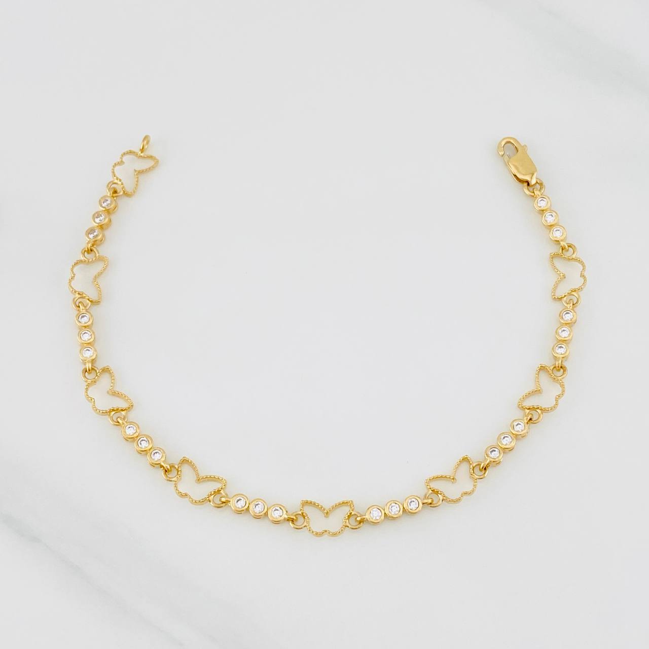 Pulso Mariposas 5.45g / 17cm / 2.7mm Oro Amarillo  Nac Esp 18K