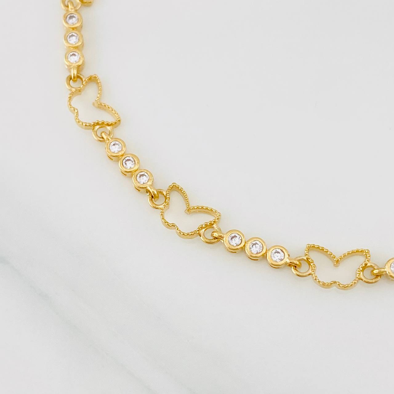 Pulso Mariposas 5.45g / 17cm / 2.7mm Oro Amarillo  Nac Esp 18K