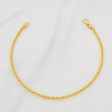 Pulso Lazo 1.4g / 20cm / 2.1mm Oro Amarillo 18K