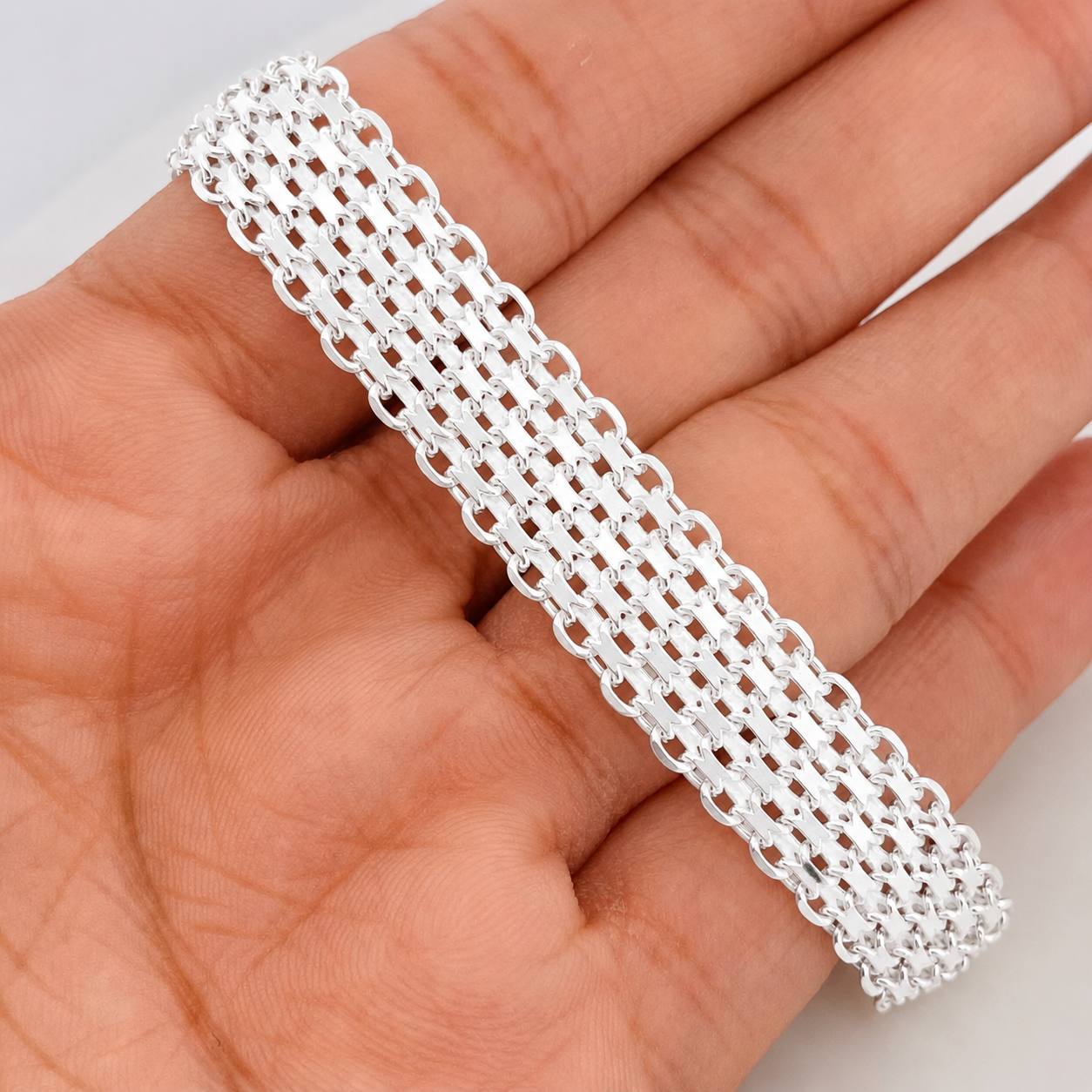 Pulso Chino 14.05 g / 21.05 cm / 11.75 mm Plata 925