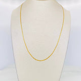 Cadena Escalera Plana 1.15g / 60cm / 1.3mm Oro Amarillo 18K