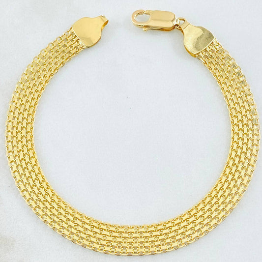 Pulso Chino 9.45gr / 19.5cm / Oro Amarillo +1 18K ©
