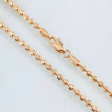 Cadena Militar Media Luna 19.65gr / 65cm / Oro Rosa Nac.Esp. 18K ©