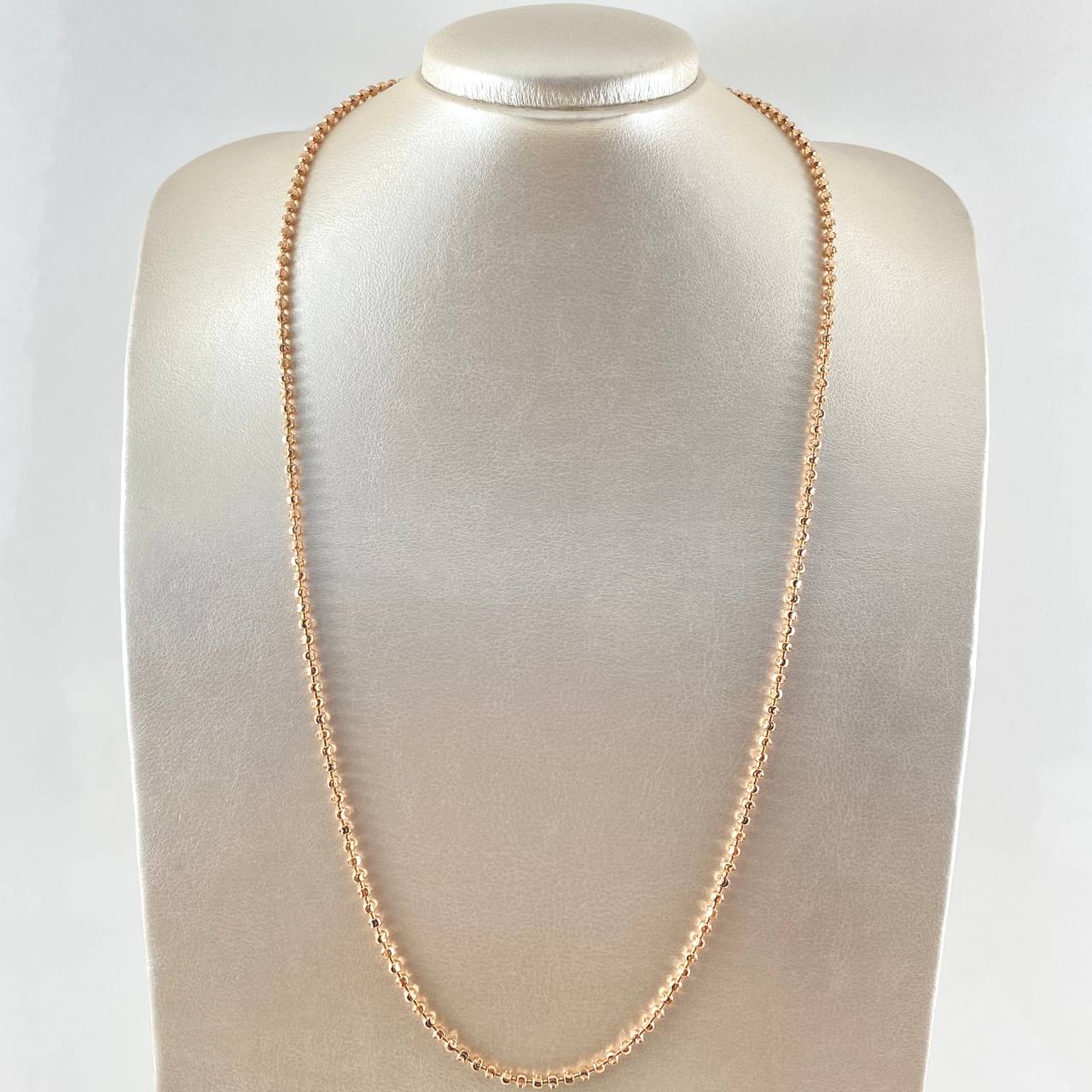 Cadena Militar Media Luna 19.65gr / 65cm / Oro Rosa Nac.Esp. 18K ©