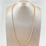 Cadena Militar Media Luna 19.65gr / 65cm / Oro Rosa Nac.Esp. 18K ©