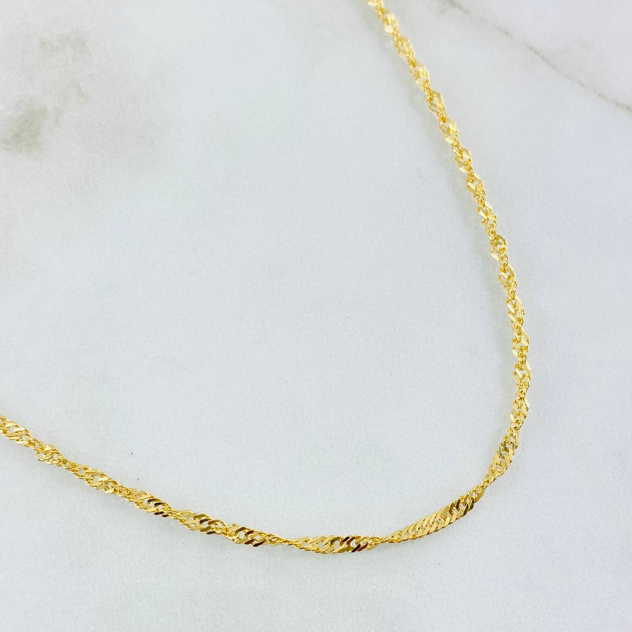 Cadena Singapur 5.05gr / 60cm / Oro Amarillo +3 18K ©