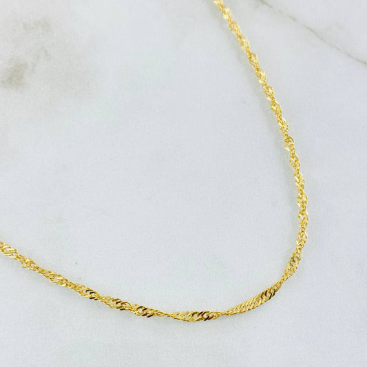 Cadena Singapur 5.05gr / 60cm / Oro Amarillo +3 18K ©