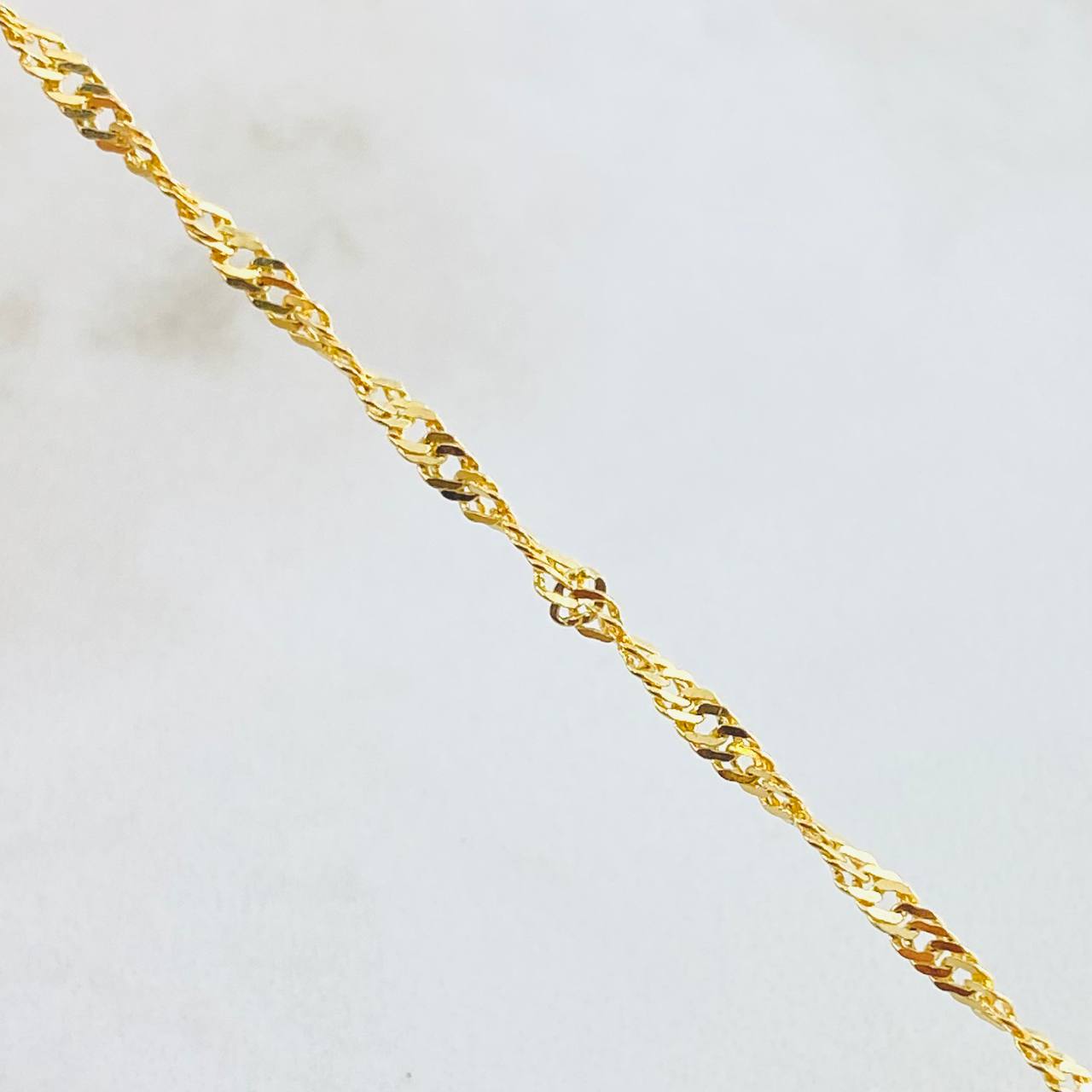 Cadena Singapur 5.05gr / 60cm / Oro Amarillo +3 18K ©