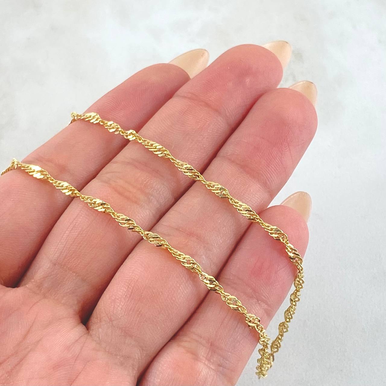 Cadena Singapur 5.05gr / 60cm / Oro Amarillo +3 18K ©