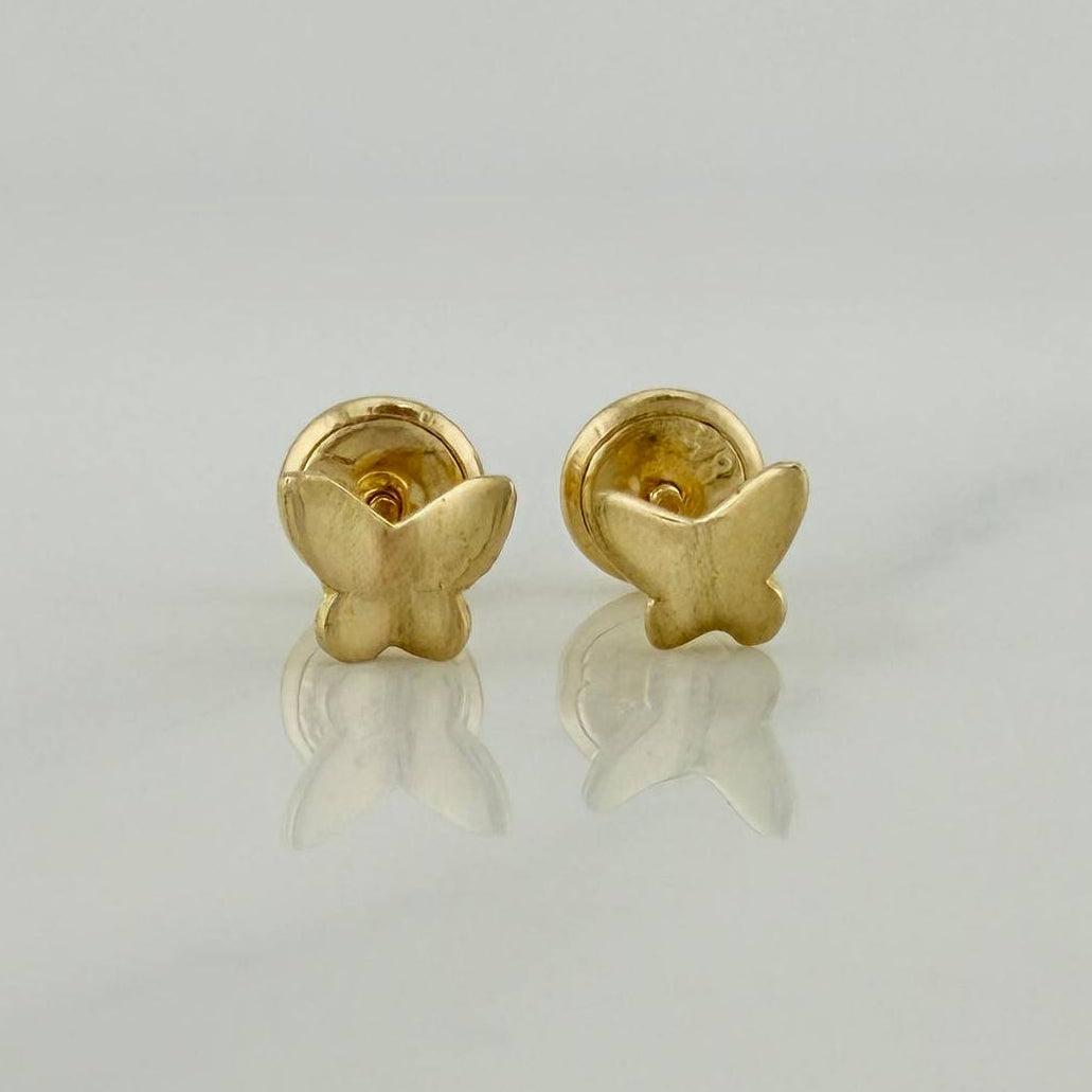 Topos Mariposa 0.65gr / 4.35mm Oro Amarillo 18K &