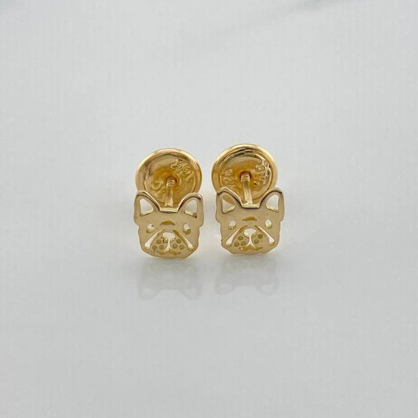 Topos Rostro Perro 0.75gr / 6.02mm Oro Amarillo 18K