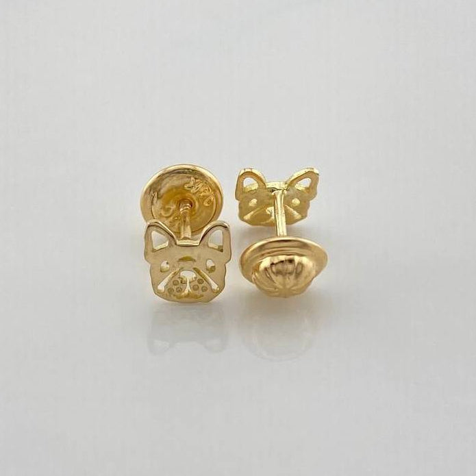 Topos Rostro Perro 0.75gr / 6.02mm Oro Amarillo 18K