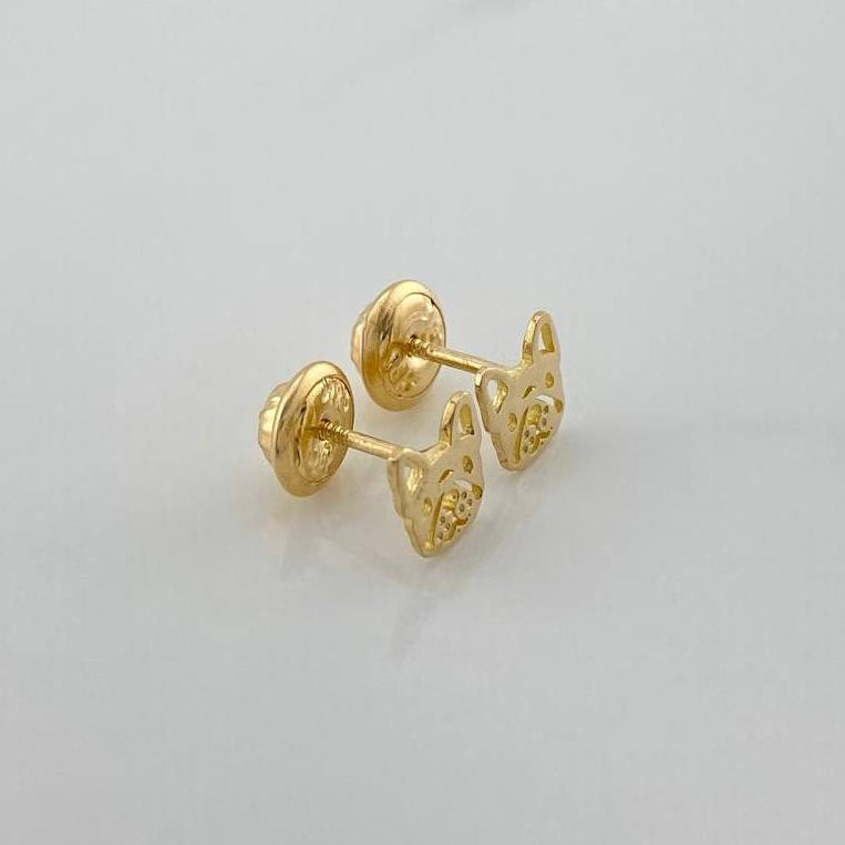Topos Rostro Perro 0.75gr / 6.02mm Oro Amarillo 18K