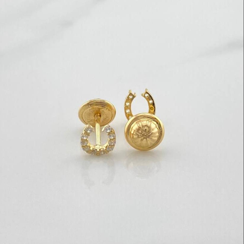 Topos Herradura 0.7gr / 5.56mm Oro Amarillo 18K