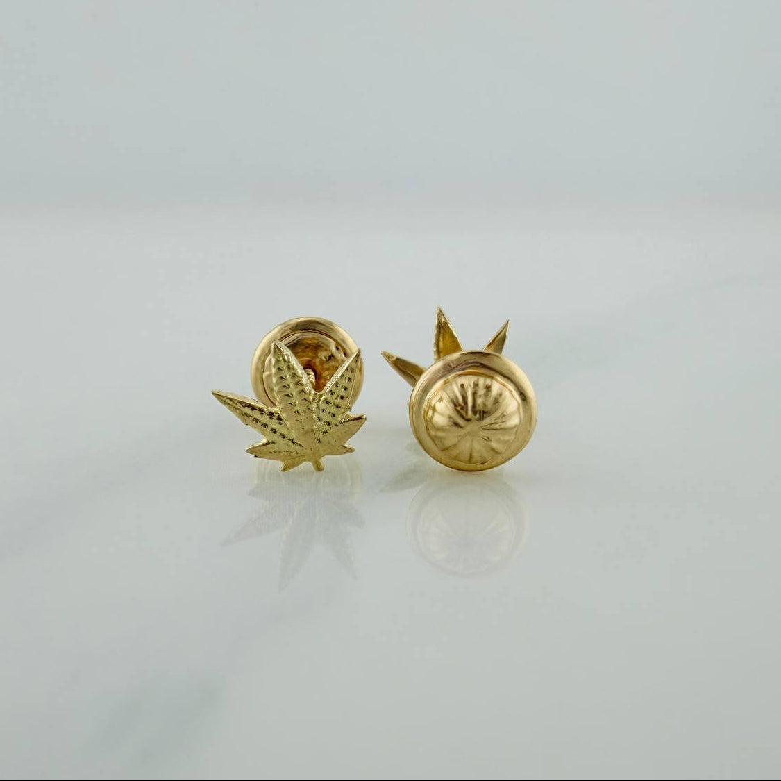 Topos Hojas 0.75gr / 6.39mm Oro Amarillo 18K