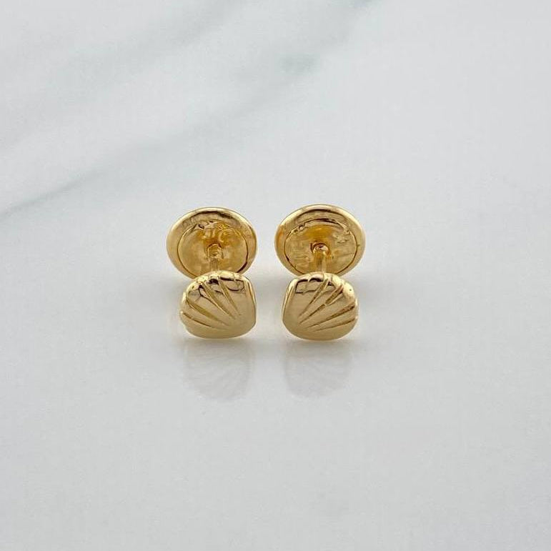 Topos Conchas 0.8 g / 4.65 mm Oro Amarillo 18K