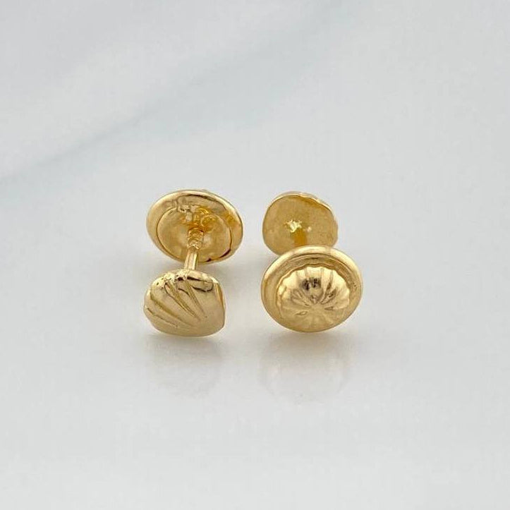 Topos Conchas 0.8 g / 4.65 mm Oro Amarillo 18K