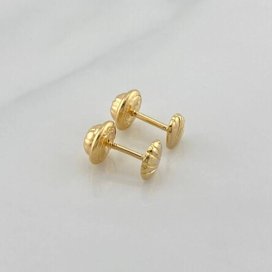 Topos Conchas 0.8 g / 4.65 mm Oro Amarillo 18K