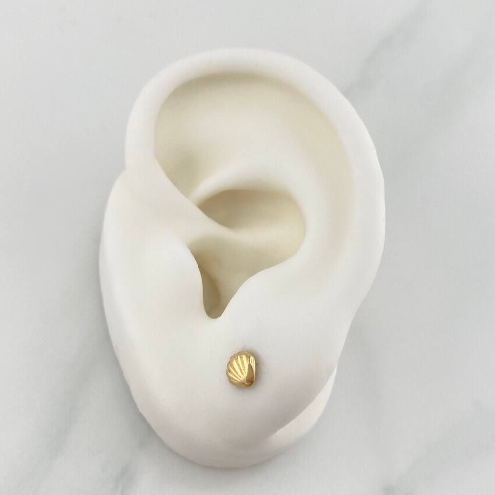 Topos Conchas 0.8 g / 4.65 mm Oro Amarillo 18K