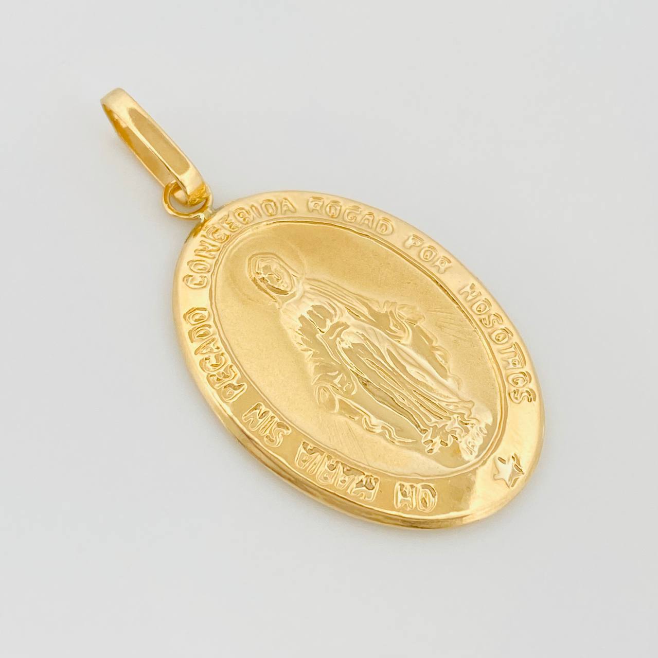 Dije Virgen Milagrosa 3 g / 4.2 cm Oro Amarillo 18K