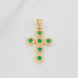 Dije Cruz Tupida 2.75 g / 3.1 cm Oro Amarillo 18K