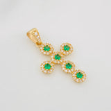 Dije Cruz Tupida 2.75 g / 3.1 cm Oro Amarillo 18K