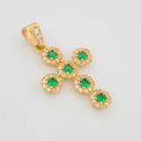Dije Cruz Tupida 2.85 g / 3 cm Oro Amarillo 18K