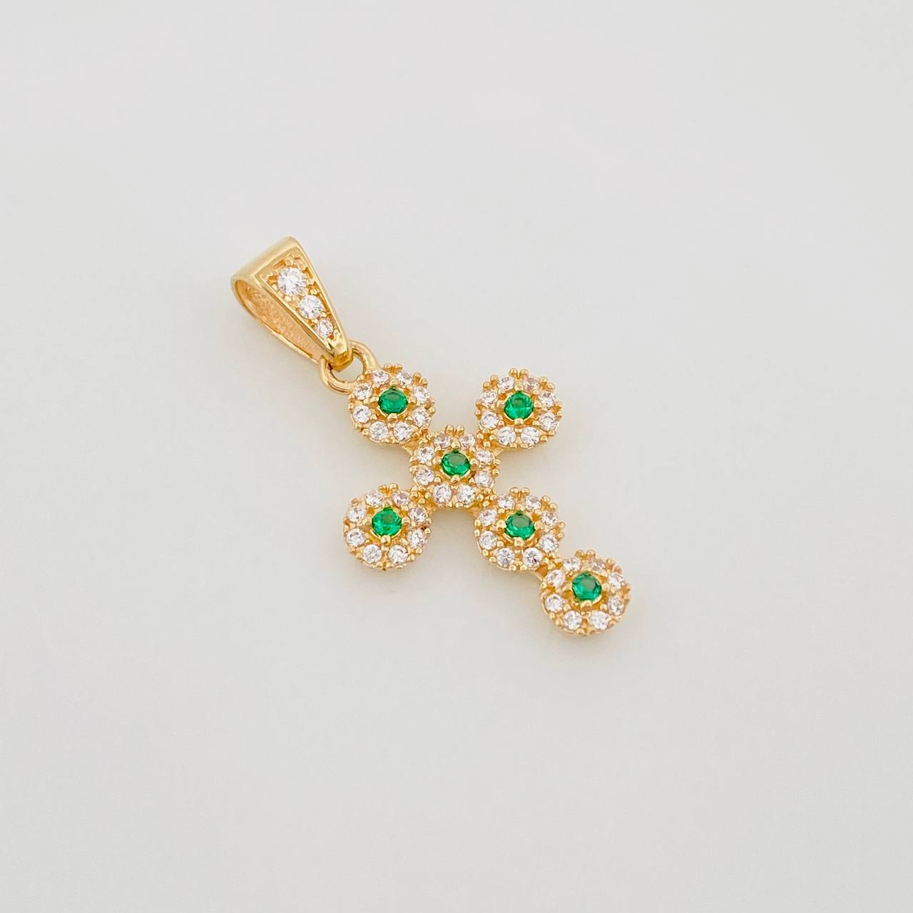Dije Cruz Tupida 1.9 g / 3 cm Oro Amarillo 18K