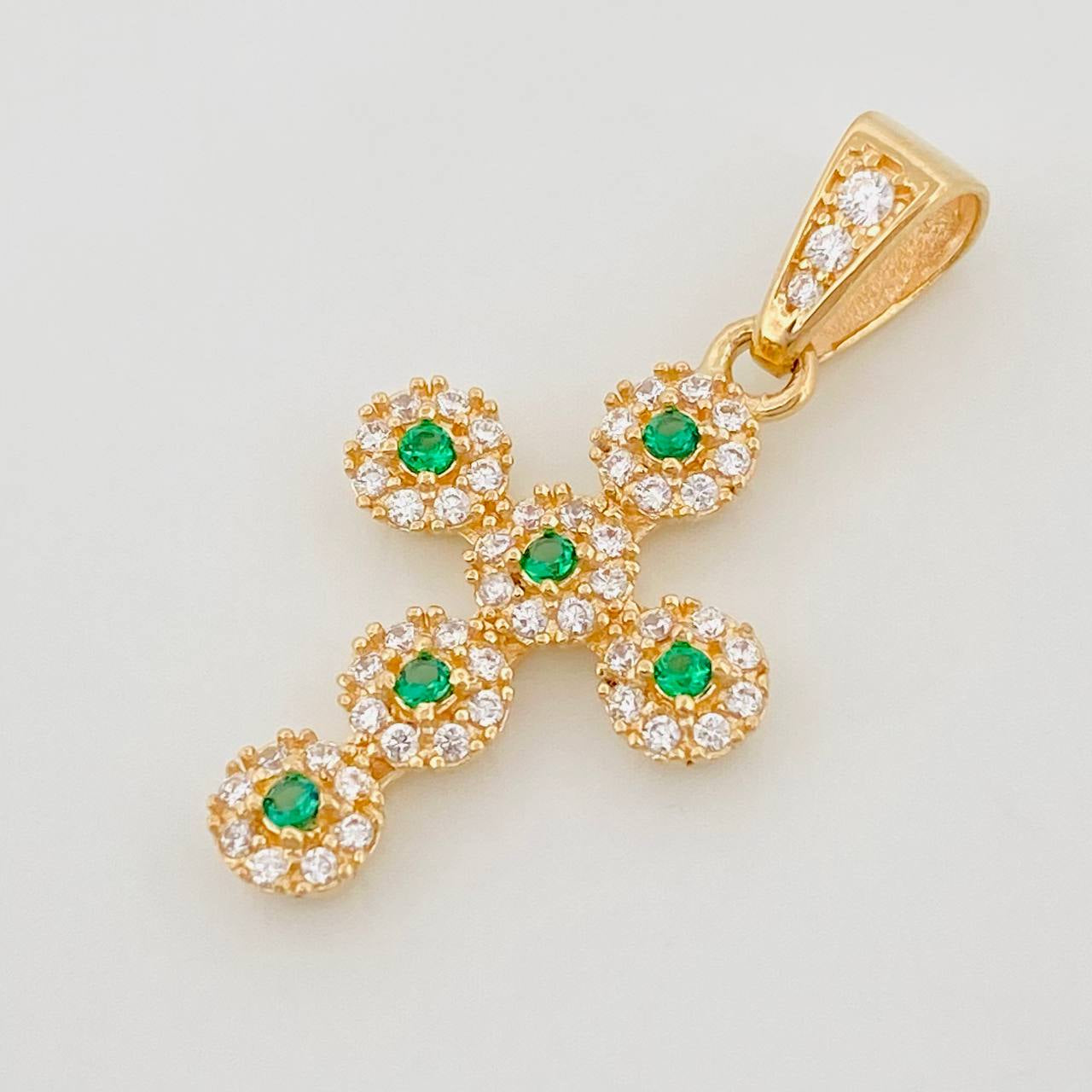 Dije Cruz Tupida 1.85 g / 2.7 cm Oro Amarillo 18K