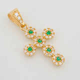 Dije Cruz Tupida 1.85 g / 3 cm Oro Amarillo 18K