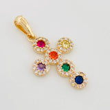 Dije Cruz Tupida 2.7 g / 3.05 cm Oro Amarillo 18K