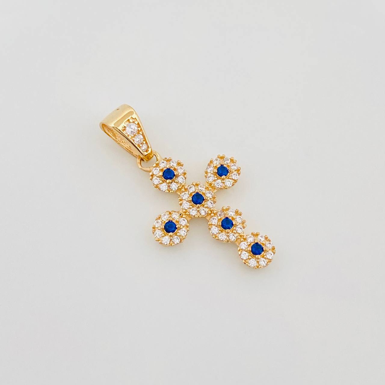 Dije Cruz Tupida 2.65 g / 3 cm Oro Amarillo 18K