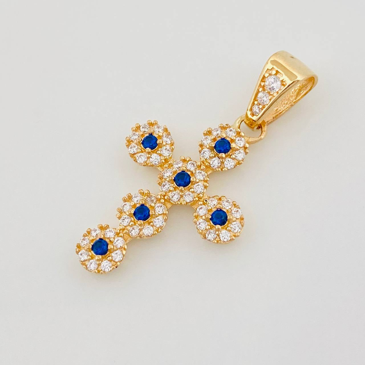 Dije Cruz Tupida 1.9 g / 2.8 cm Oro Amarillo 18K