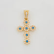Dije Cruz Tupida 2.7 g / 3 cm Oro Amarillo 18K
