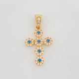 Dije Cruz Tupida 1.9 g / 2.7 cm Oro Amarillo 18K