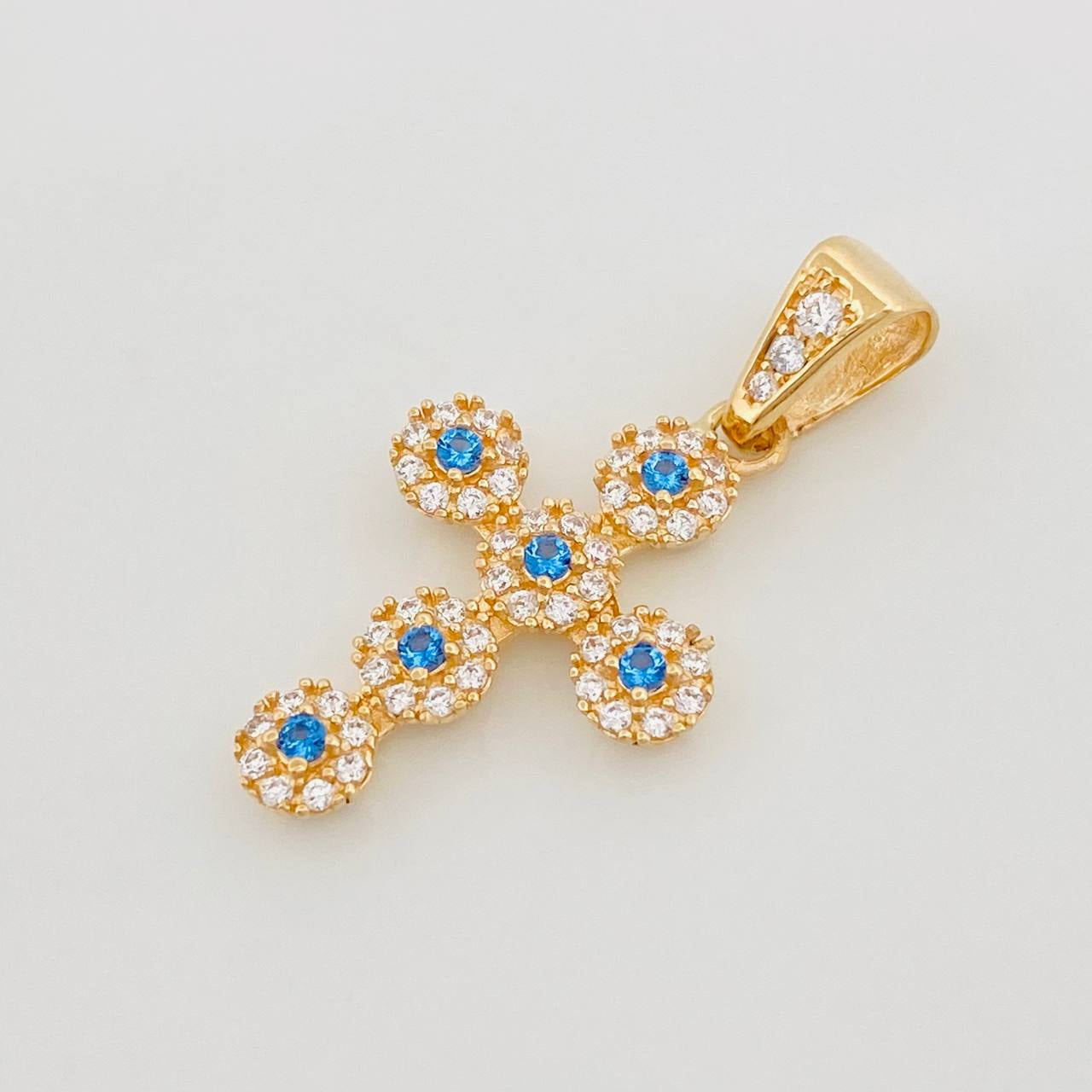 Dije Cruz Tupida 1.9 g / 2.7 cm Oro Amarillo 18K